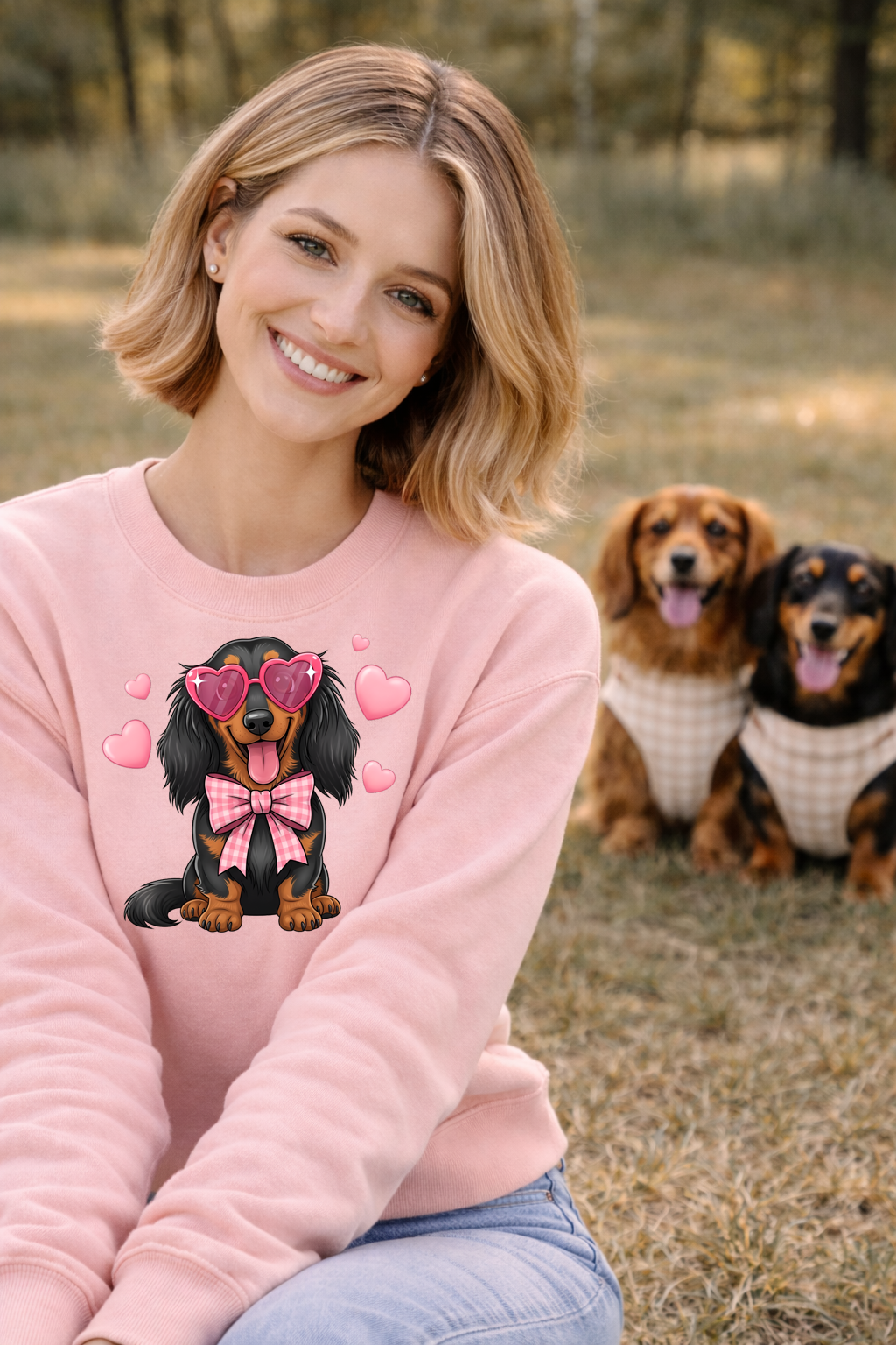 Valentine's Dachshund Crewneck